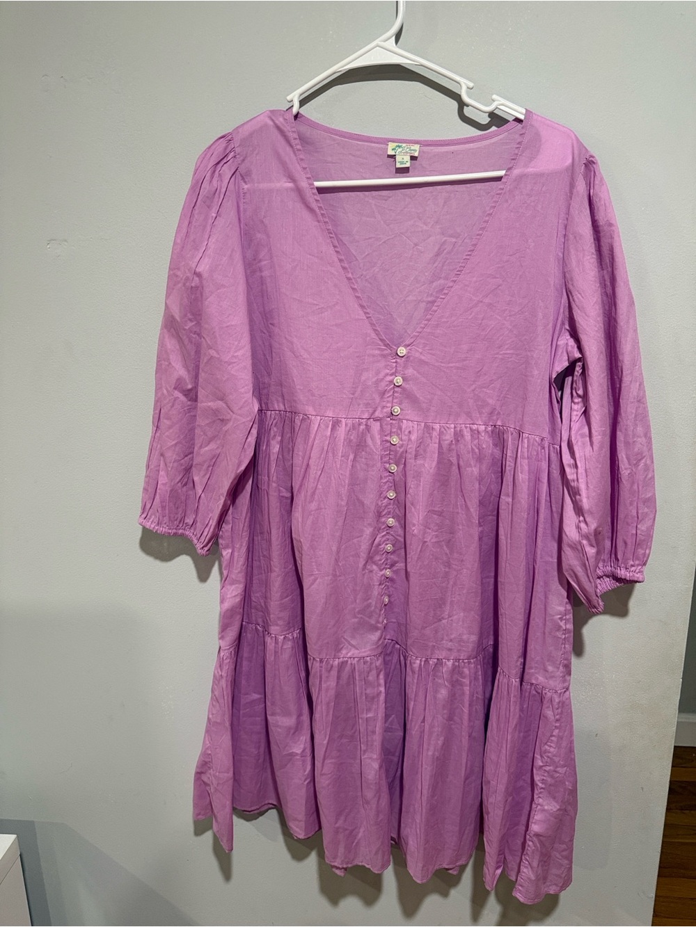 J. Crew Lilac Button-Front Dress - Picture 1 of 9